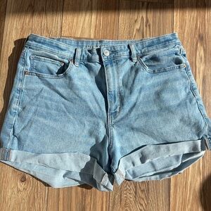 American Eagle blue Jean Shorts High-Waisted mom shorts
